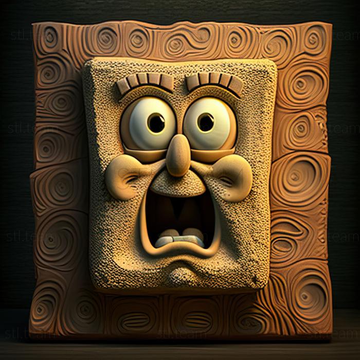 3D модель St Губка Боб из SpongeBob SquarePants Pants (STL)